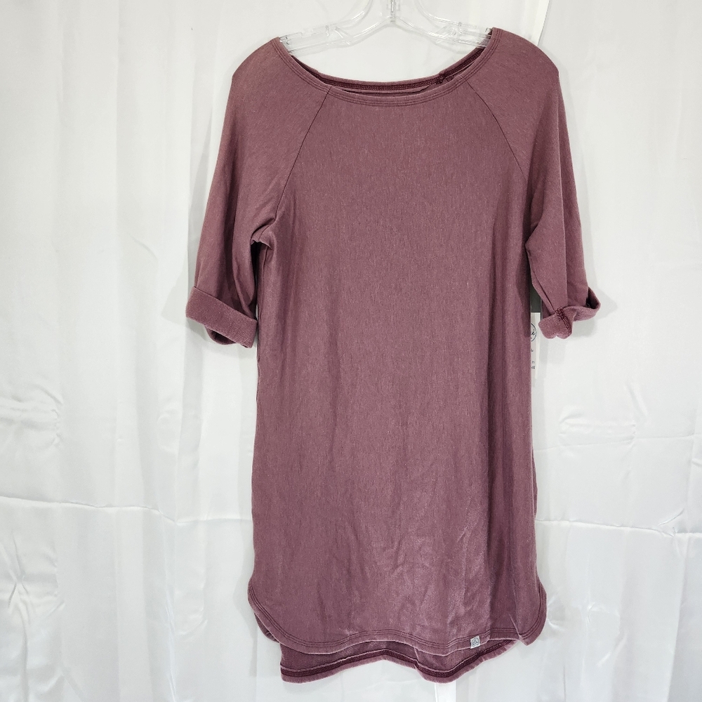 Lumi Size Medium Purple 3/4 Sleeve Kimberly Tunic Relaxed Fit